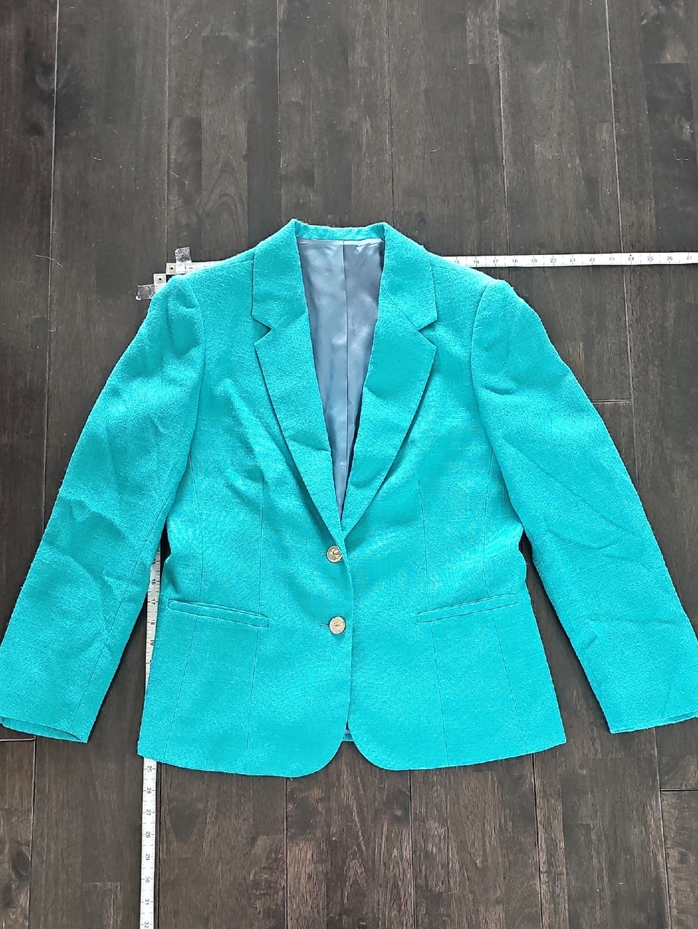 Women’s Tailored Teal Blazer Jacket